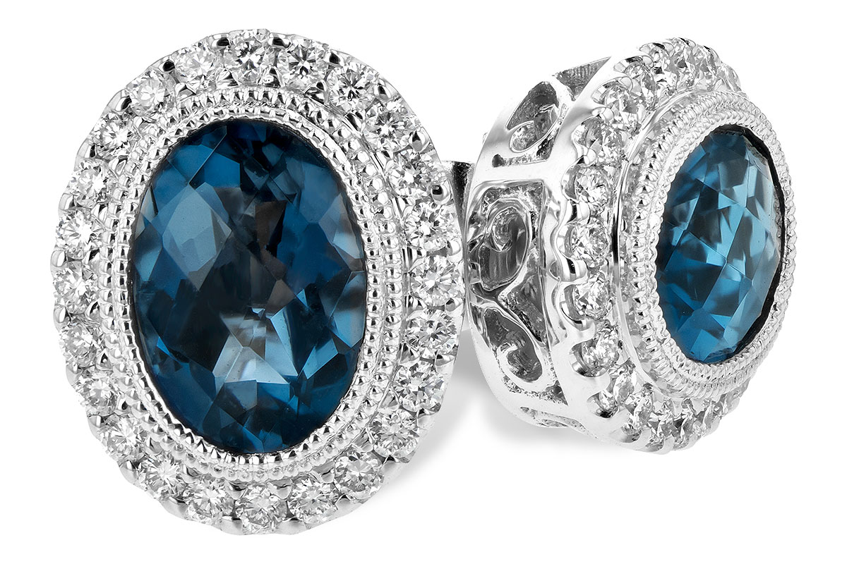 L207-28647: EARR 1.76 LONDON BLUE TOPAZ 2.01 TGW