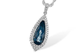 L207-30465: NECK 2.40 LONDON BLUE TOPAZ 2.65 TGW