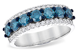 L207-30501: LDS WED RG 1.26 BLUE DIAS 1.70 TGW