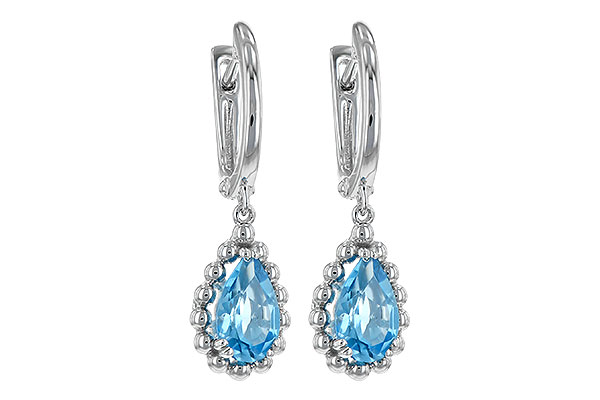 L207-31438: EARRING BLUE TOPAZ 1.70 TW