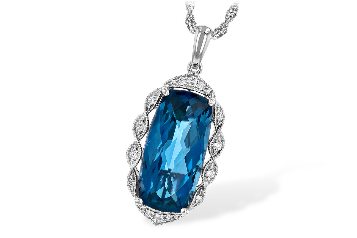 L208-19547: NECK 6.70 LONDON BLUE TOPAZ 6.81 TGW