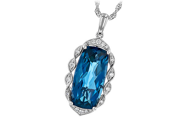 L208-19547: NECK 6.70 LONDON BLUE TOPAZ 6.81 TGW
