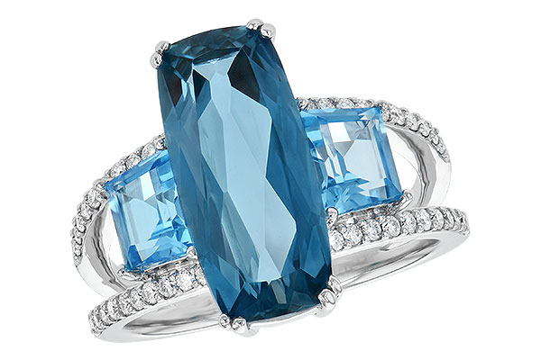 L208-24129: LDS RG 6.40 TW BLUE TOPAZ 6.67 TGW