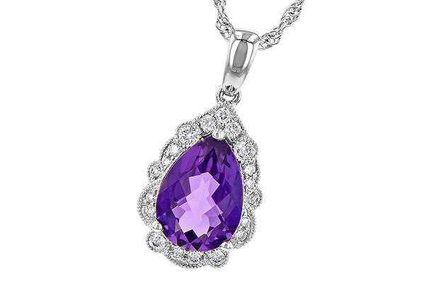L208-25929: NECKLACE 1.53 AMETHYST 1.68 TGW (10x7 PS)