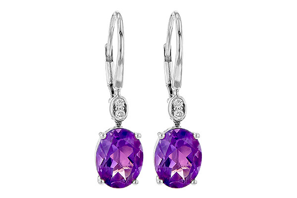 L208-26820: EARR 2.85 TW AMETHYST 2.90 TGW (9x7MM AMY)