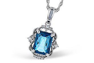 L290-94120: NECK 1.68 LONDON BLUE TOPAZ 1.73 TGW (8x6MM LBT)