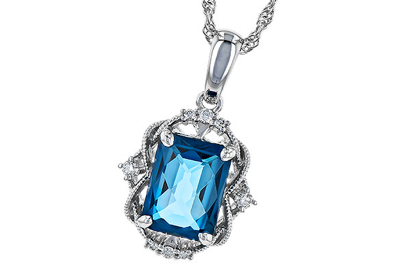 L290-94120: NECK 1.68 LONDON BLUE TOPAZ 1.73 TGW (8x6MM LBT)