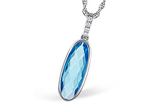 L290-94147: NECK 1.90 BLUE TOPAZ 1.93 TGW