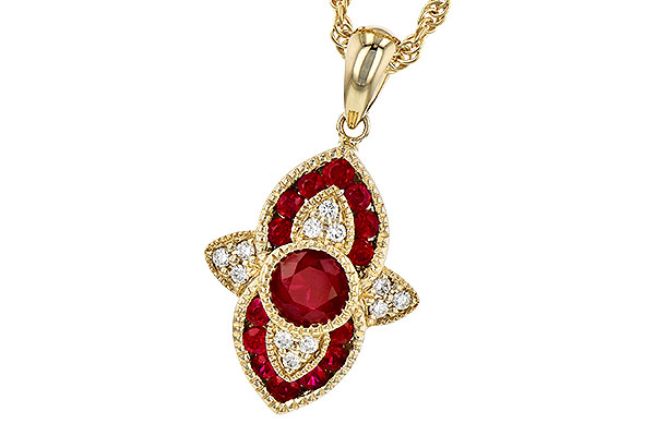 L290-94165: NECK .63 TW RUBY .70 TGW