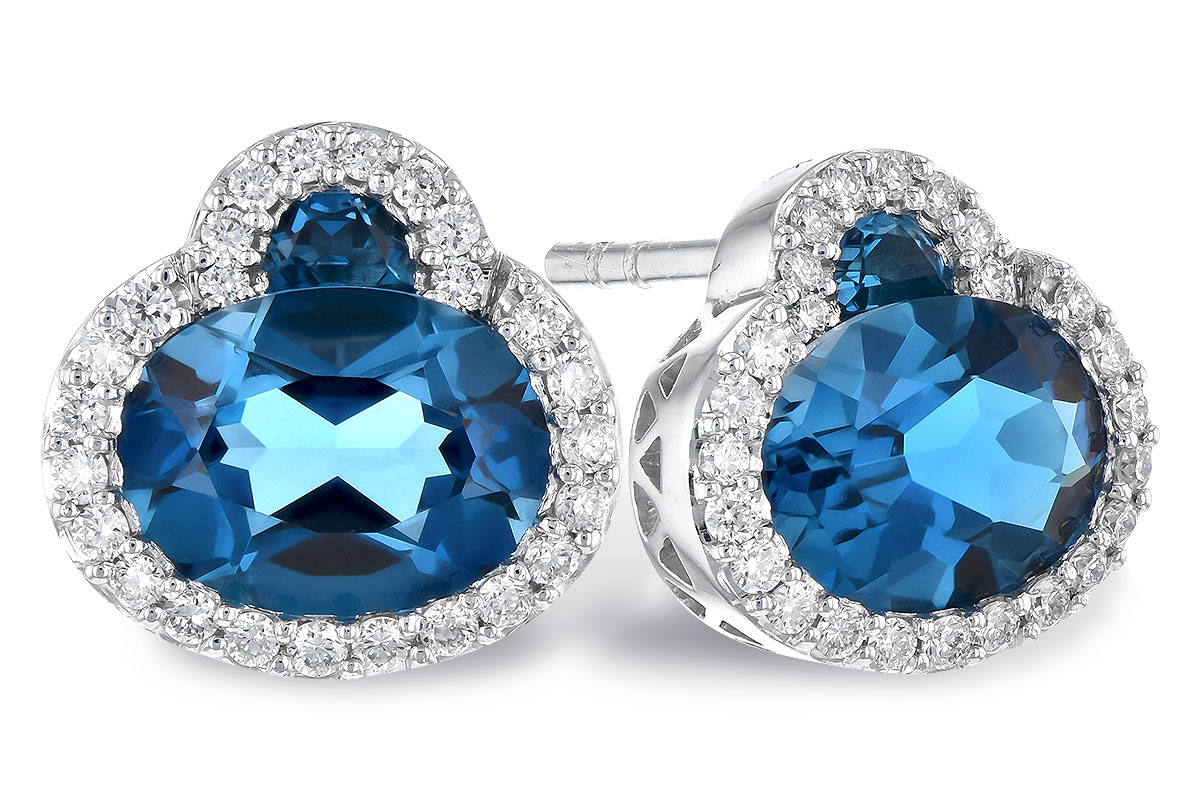 L290-97756: EARR 2.60 TW LONDON BLUE TOPAZ 2.81 TGW