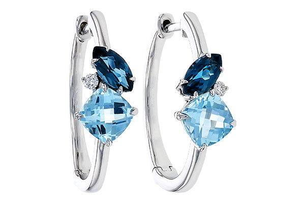 L292-76820: EARRINGS 1.82 TW BLUE TOPAZ 1.86 TGW