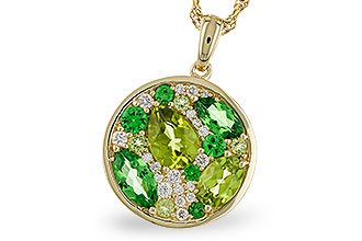 L292-76838: NECK 2.20 TW SEMI-PRECIOUS (TSAV, PER) 2.37 TGW