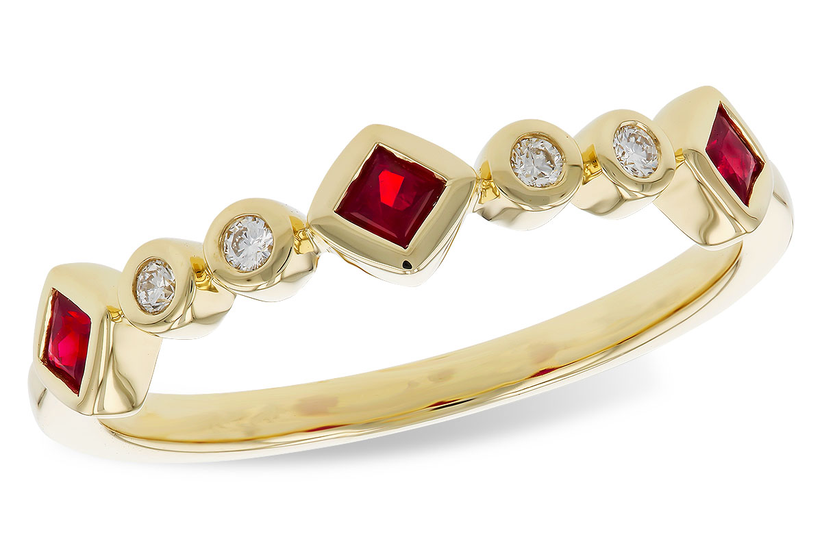 L292-76892: LDS WED RG .22 RUBY .27 TGW