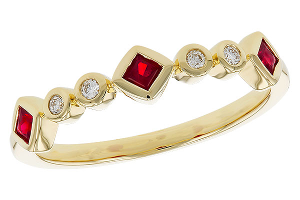 L292-76892: LDS WED RG .22 RUBY .27 TGW