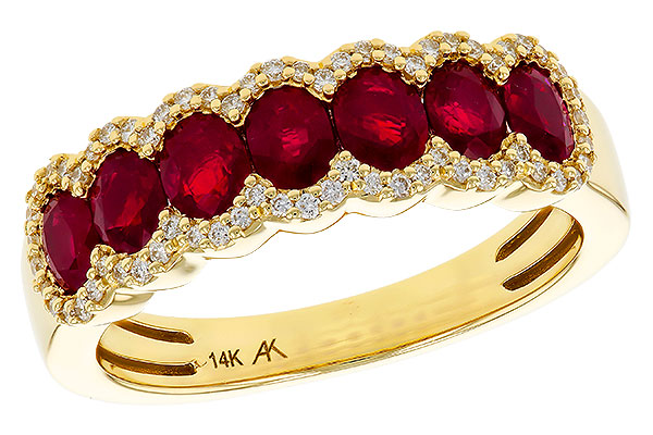 L292-80465: LDS WED RG 1.40 TW RUBY 1.57 TGW