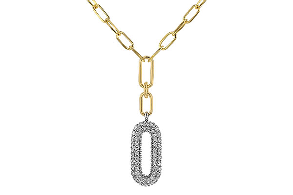 L292-80483: NECKLACE .96 TW (18")
