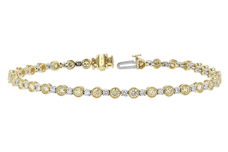 M206-45010: BRACELET 2.22 YELLOW DIA 3.04 TW