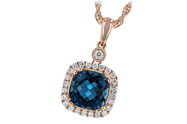 M207-28638: NECK 1.63 LONDON BLUE TOPAZ 1.80 TGW (7MM LBT)