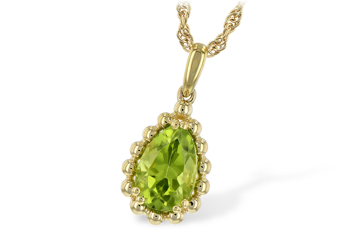 M207-31438: NECKLACE 1.30 CT PERIDOT