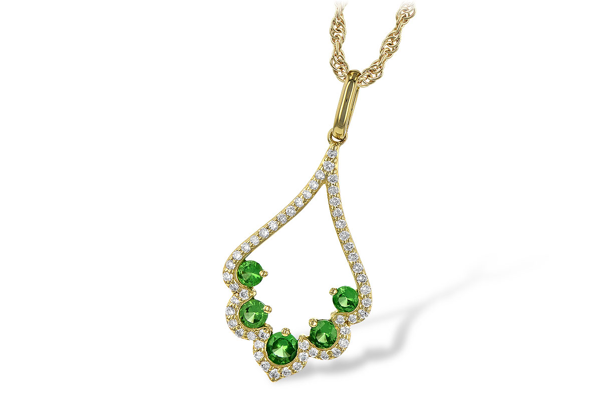 M208-18665: NECK .34 GREEN GARNET .53 TGW