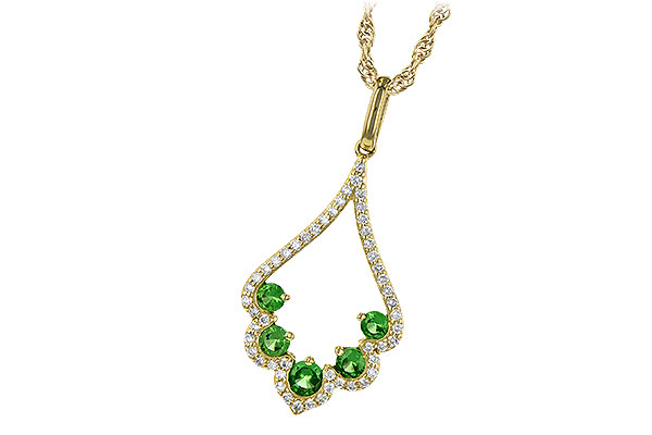 M208-18665: NECK .34 GREEN GARNET .53 TGW