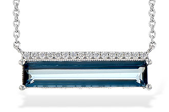 M208-24138: NECK 2.70 LONDON BLUE TOPAZ 2.80 TW