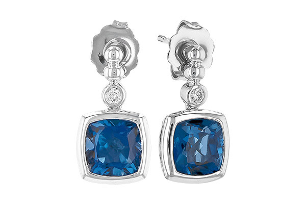 M290-91374: EARR 1.78 LONDON BLUE TOPAZ 1.82 TGW