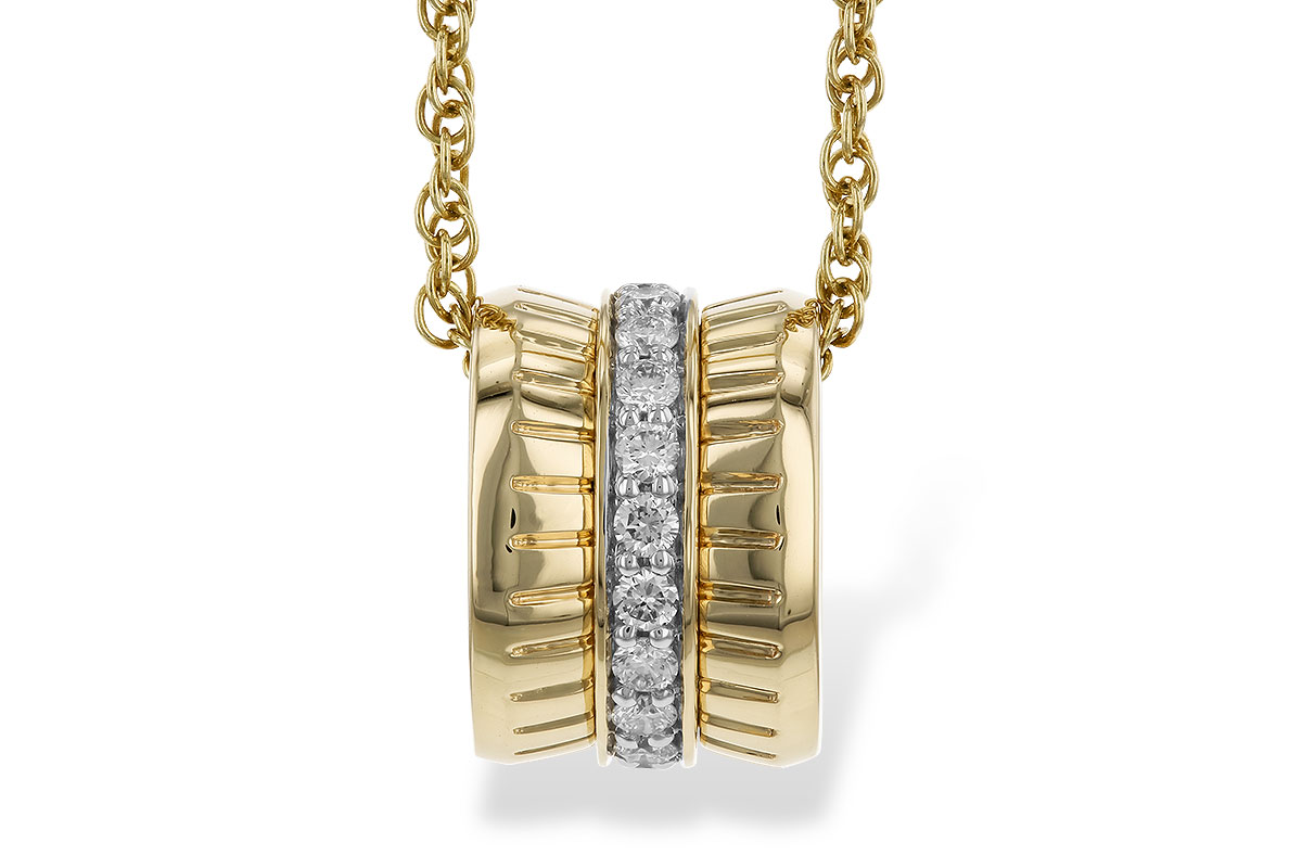 M291-89583: NECKLACE .24 TW