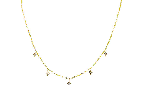 M291-89592: NECKLACE .19 TW (18")