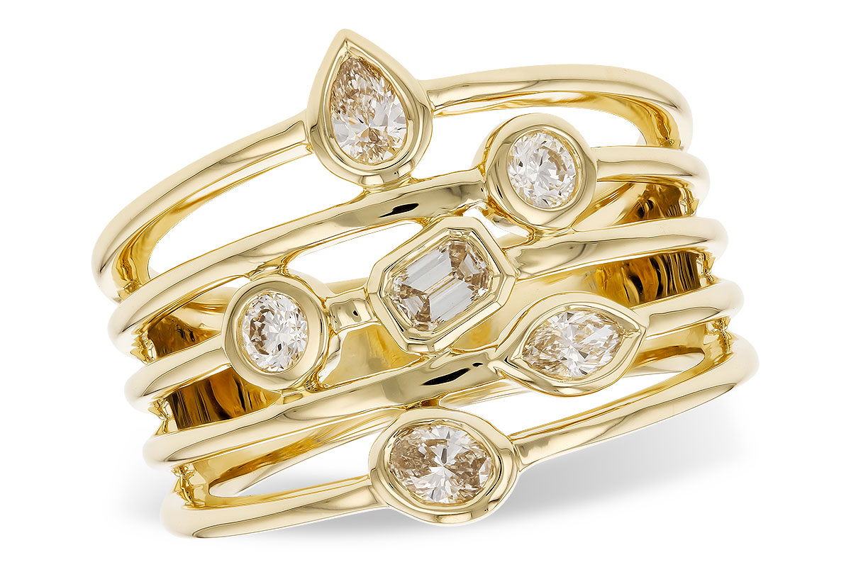 M291-89629: LDS DIA RG .50 TW FANCY CUT DIAMONDS