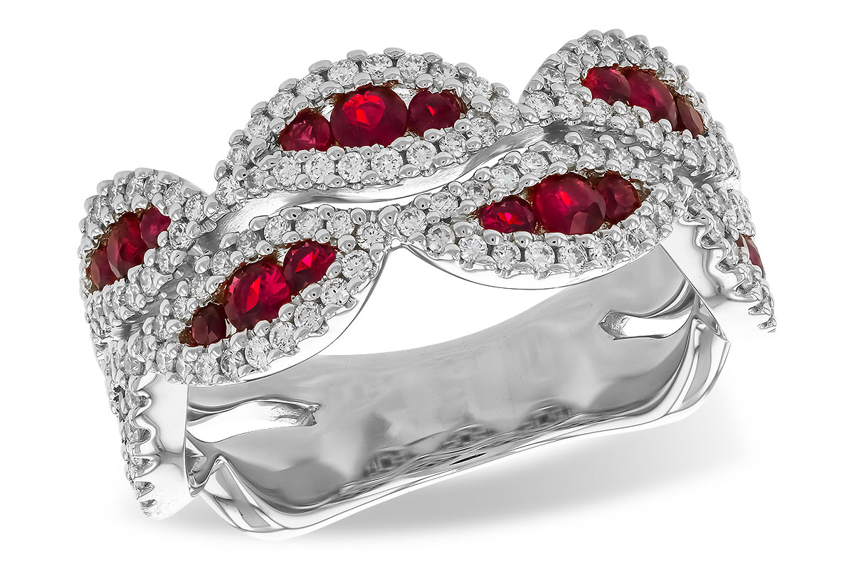 M291-90529: LDS WED RG .70 TW RUBY 1.11 TGW
