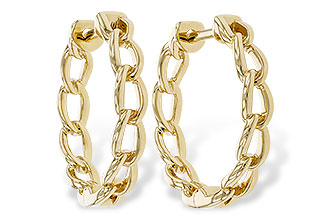 M292-74138: GOLD EARRINGS (18MM)
