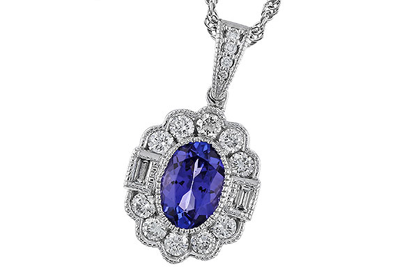 M292-74147: NECKLACE .80 TANZANITE 1.15 TGW (7x5MM OV)