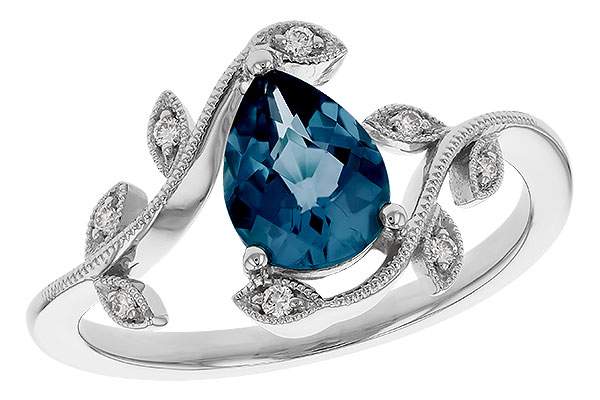 M292-76874: LDS RG 1.20 LONDON BLUE TOPAZ 1.26 TGW (8x6MM LBT)