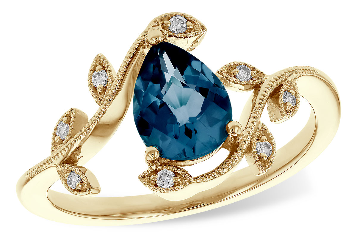 M292-76874: LDS RG 1.20 LONDON BLUE TOPAZ 1.26 TGW (8x6MM LBT)