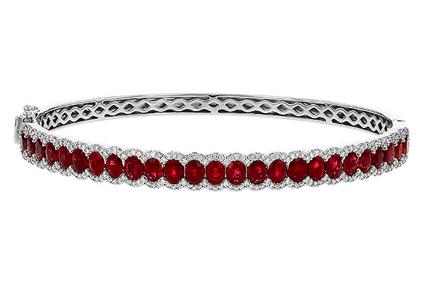M292-80456: BANGLE 5.04 TW RUBY 5.60 TGW