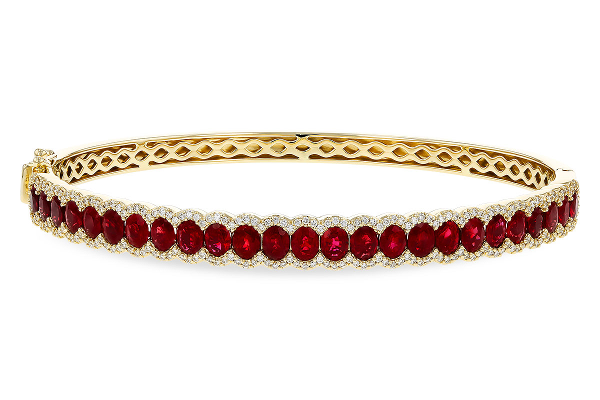 M292-80456: BANGLE 5.04 TW RUBY 5.60 TGW