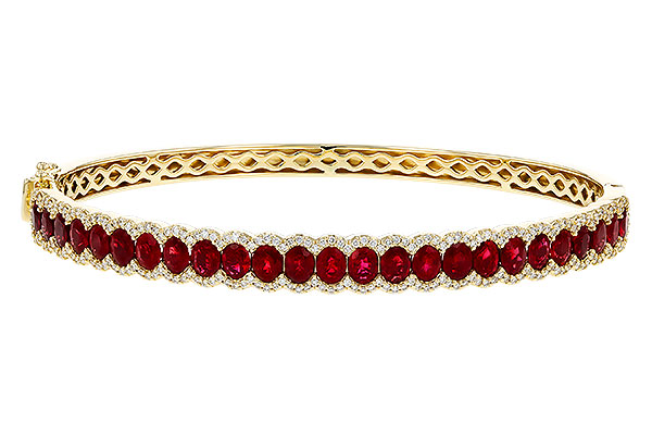 M292-80456: BANGLE 5.04 TW RUBY 5.60 TGW