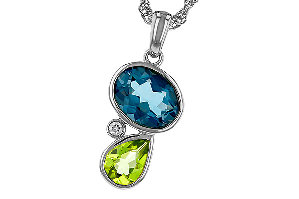 M292-81401: NECKLACE 2.43 SEMI-PREC (PER,LBT) 2.45 TGW