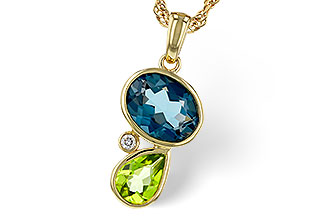 M292-81401: NECKLACE 2.43 SEMI-PREC (PER,LBT) 2.45 TGW